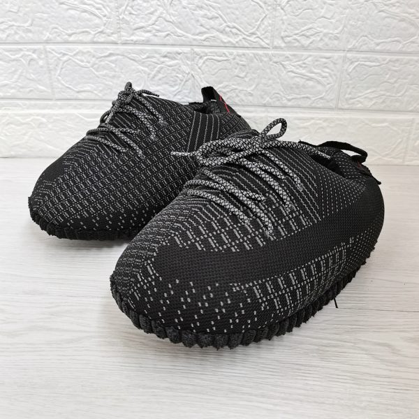 PANTUFLAS YEEZY REFLECTIVE STATIC NEGRO