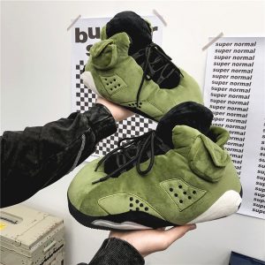 PANTUFLAS AIR JORDA VERDE TRAVIS SCOTT