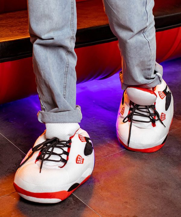 Pantuflas de Sneakers Blancas Air Jordan