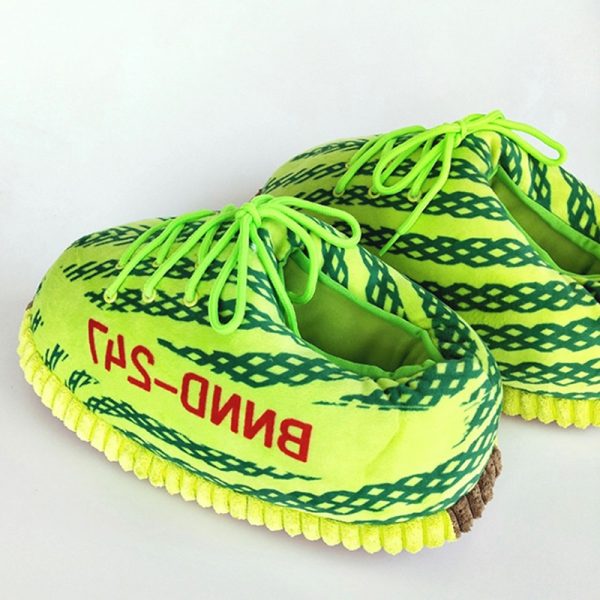 pantuflas yeezy boost 350 verde florescentes